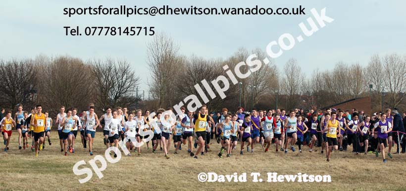 Inter Counties Schools Cross Country, Temple Park, South Shields. Photo: David T. Hewitson/Sports for All Pics